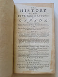 The History Of The Five Indian Nations Of Canada by Cadwallader Colden 2 Volumes Third Edition hardcover book