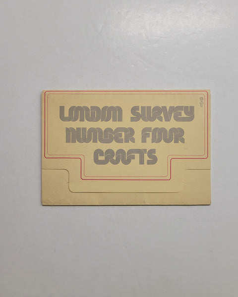 London Survey Number Four: Crafts by Paddy O'Brien and Paul Bennett paperback book