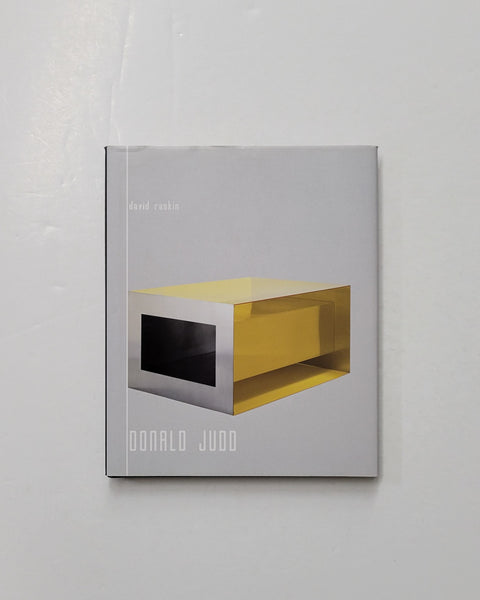 Donald Judd by David Raskin hardcover book