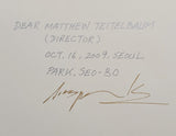 Park, Seo-Bo Ecriture by Park Seo-Bo SIGNED paperback book