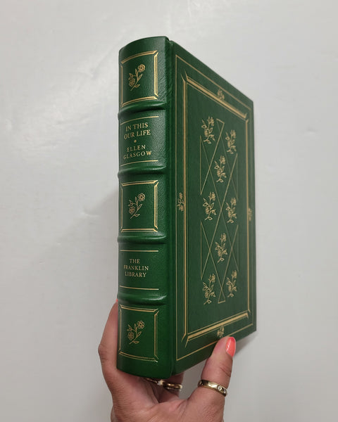 In This Our Life by Ellen Glasgow Franklin Library leather book
