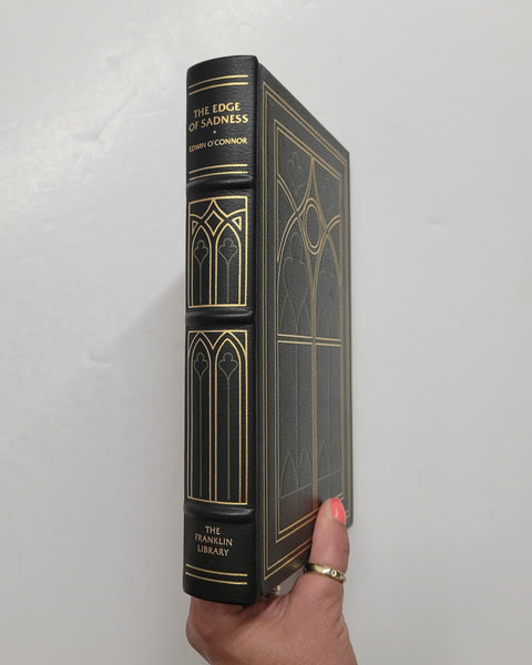 The Edge of Sadness by Edwin O'Connor Franklin Library leather book
