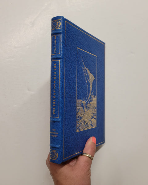 The Old Man and the Sea by Ernest Hemingway Franklin Library leather book
