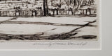 Manly Edward MacDonald [Canadian, 1889-1971] Phi Gamma Delta University of Toronto framed Etching