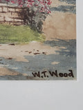 William T. Wood [Canadian] Cottage Devonshire framed Watercolour