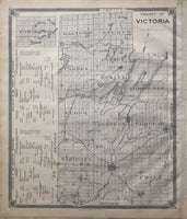 Antique Map of The County of Victoria 1879 - Kawartha Lakes