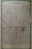 1877 Antique Map of Reach Township Ontario