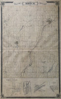 1877 Antique Map of Brock Township Ontario