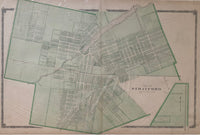 (ONTARIO). (PERTH COUNTY). Antique Map of the Town of Stratford 1879