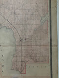 1877 Antique Map of Mara Township Ontario County showing Mud Lake & Lake Simcoe
