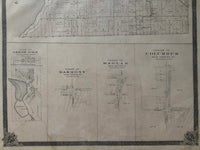 (ONTARIO). (ONTARIO COUNTY). Antique Map of Thorah Township 1877