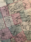 Portion of Lennox & Addington County & Fronentac County showing Cloyne & Kashwakamak Lake on 1875 Tackabury Antique Map