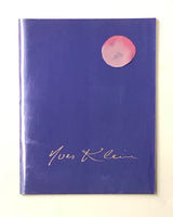 Yves Klein 1928-1962 A Retrospective paperback book