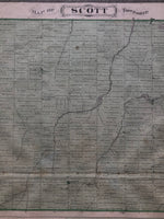 Antique Map of Scott Township & Beaverton 1877