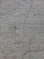 1877 Antique Map of Scott Township & Beaverton showing plots and property owners