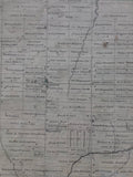 1877 Antique Map of Scott Township & Beaverton showing plots and property owners