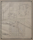 (ONTARIO). (LANARK COUNTY). Antique Map of the Town of Perth 1879