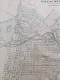 1879 Antique Map of the City of Otttawa and Environs showing Hull & the Ottawa River