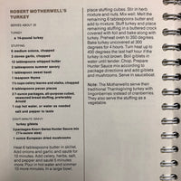 Robert Motherwell's Turkey recipe from The Museum of Modern Art Arists' Cookbook