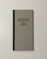 Balthasar Burkhard / Niele Toroni Essay by Hendel Teicher hardcover book