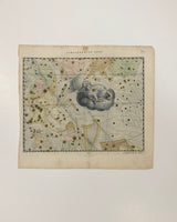 1627 Antique Celestial Map Julius Schiller Constellatio  XXXIX [Constellation XXXIX Canis Minor (Agni Paschalis - Paschal Lamb)]