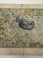 Antique Celestial Map Julius Schiller Canis Minor 1627