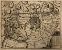 17th Century Antique Pieter Mortier Map of Turin 