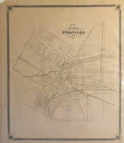 1879 Antique Map of the Town of Stratford [Perth County, Southwestern Ontario]