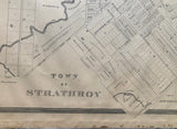 1879 Antique Map of the Town of Strathroy Ontario (Middlesex County)