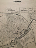 Close up of 1879 Map of Napanee