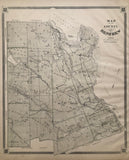 1879 Antique Map of The County of Renfew 