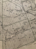 Close up of Calabogie, Ontario on the 1879 Antique Map of The County of Renfew