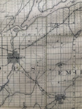 Close up of Sturgeon Lake, Lindsay, Omemee and others on the 1879 1879 Antique Map of The County of Victoria