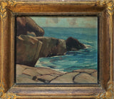 George Henry Griffin (1898 - 1974) [Rocky Shore] Canadian Oil Painting