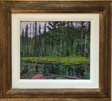 Lawrence Nickle (1931-2014) Tim River Above Algonquin Landing Framed Original Oil Painting 