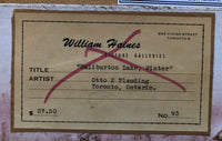 Original William Haines Picture Gallery Label and Painting Title