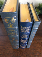 example of three leather bindings 