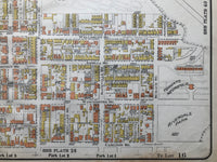 close up of Antique Goad Map of Toronto Plate 27 
