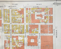 Close up of Downtown Toronto Plate 9 Goad Map of Toronto 1910