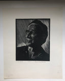 Canadian artist Leonard Hutchinson Wood Engraving Steel (Mike) Signed, titled & numbered