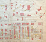 close up of plate 14 Goad Map of Toronto 