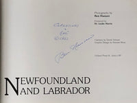Newfoundland and Labrador by Ben Hansen signed hardcover book