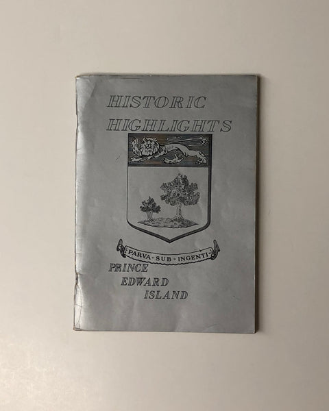 Historic Highlights of Prince Edward Island paperback pamphlet