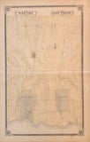 1877 Antique Map of Whitby & East Whitby [Durham County, Southern Ontario]