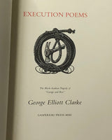 Execution Poems by George Elliot Clarke paperback poetry book