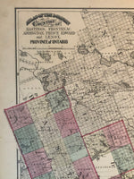 Antique Map from The Atlas of The Dominion 1875