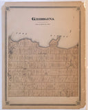H. Belden & Co. 1878 Antique Map of Georgina, Ontario [York County]