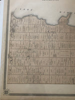 H. Belden & Co. 1878 Antique Map of Georgina, Ontario & Lake Simcoe
