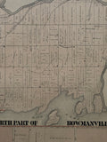 H. Belden & Co. 1878 Antique Map of South Monaghan Township & North Part of Bowmanville Ontario