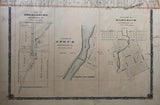 1878 Antique Map of Hungerford Township showing Thomasburg, Stoco & Marlbank Ontario